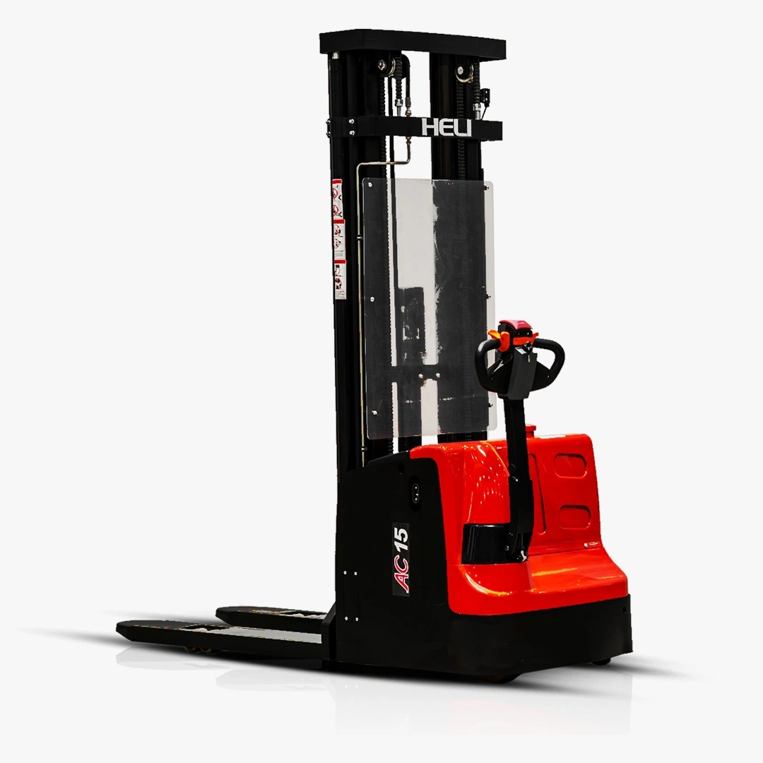 Equipamento vermelho para movimentação e armazenagem